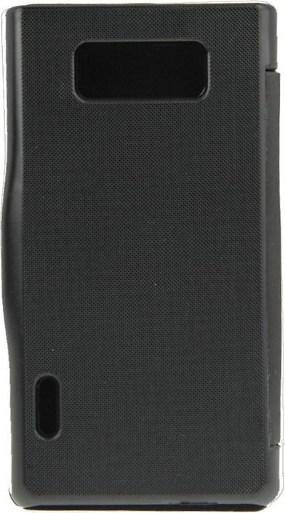 Produktbild König Design Handyhülle Tasche für LG Optimus L7 / P700 schwarz gebürstet (LG Optimus L7)