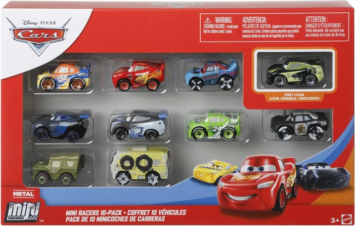 Produktbild Mattel Disney Pixar Cars Mini Racers 10er-Pack Sortiment