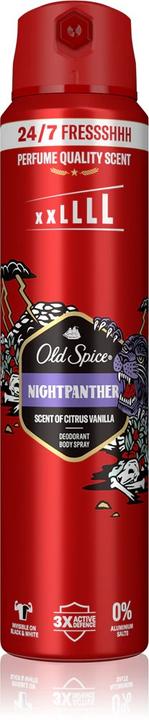 Actual product image Old Spice Nightpanther Deodorant Body Spray 250 Ml (Spray, 250 ml)
