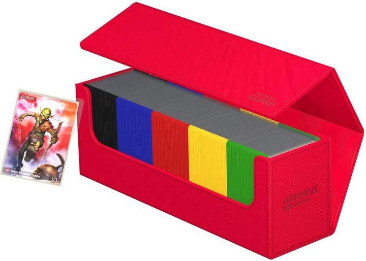 Immagine prodotto Ultimate Guard Scatola di carte XenoSkin Arkhive Monocolor 400+ Rosso