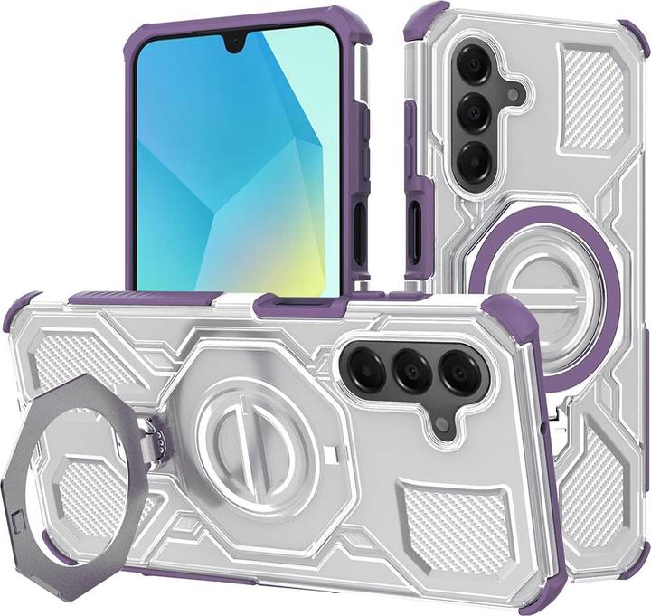 Actual product image Techsuit - Carbon Shield PRO - Samsung Galaxy A16 4G / A16 5G - Purple Transparent (Samsung Galaxy A16, Samsung Galaxy A16 5G)