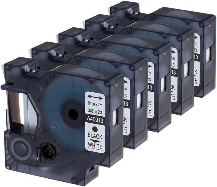 Produktbild Oozmas 5er-Set Etikettenband für Beschriftungsgeräte (Weiss)