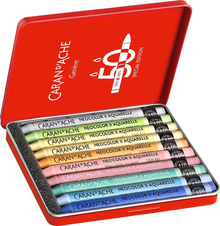 Produktbild Caran d'Ache Neocolor II (Multicolor, Pastellfarben, 10 x)