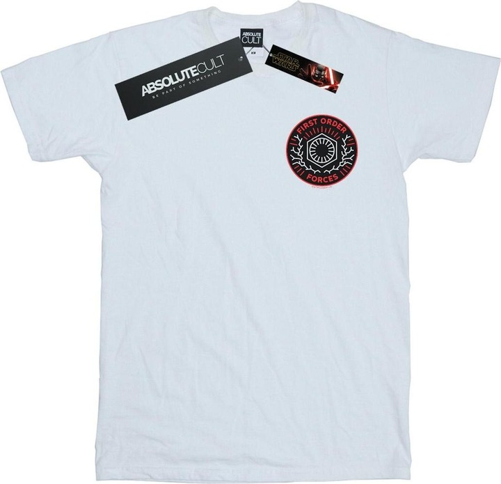 Actual product image Star Wars Mens The Rise Of Skywalker First Order Forces Breast Print T-Shirt (5XL)