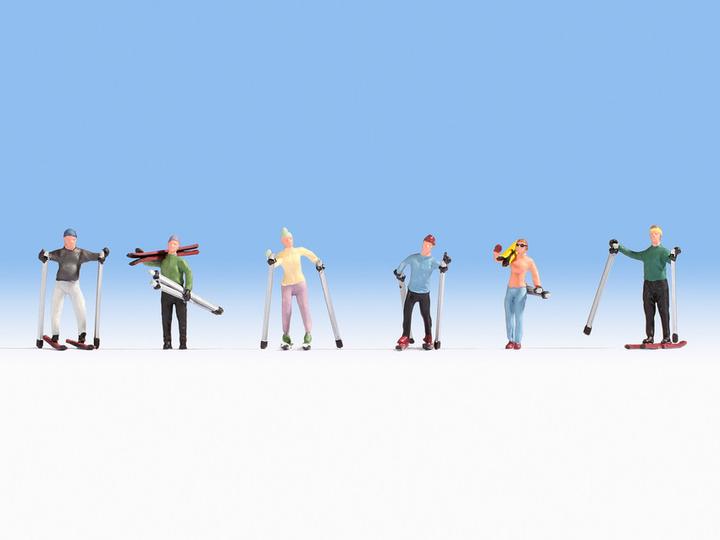 Produktbild Noch 15827 H0 Figuren Skifahrer