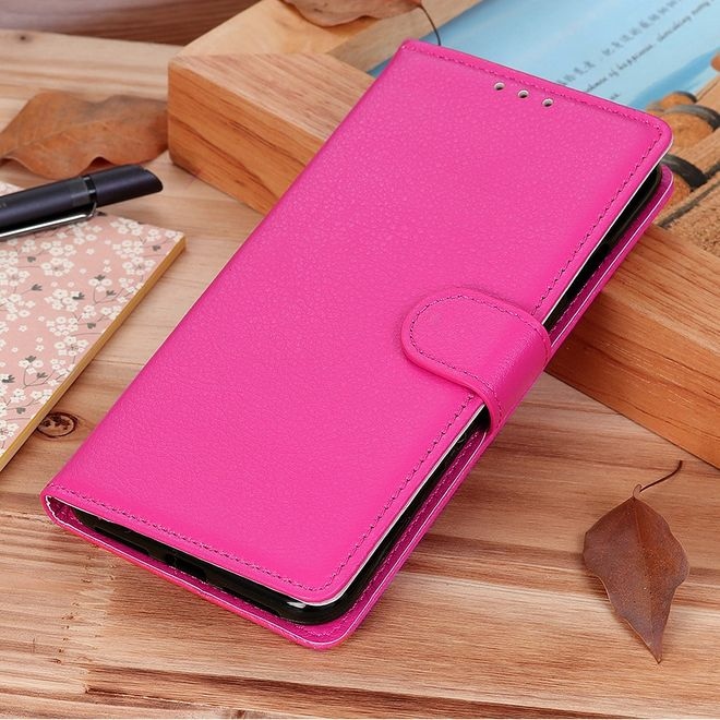 Produktbild MU Classic Litchi Leder Bookcover Series (OnePlus Nord N200 5G)