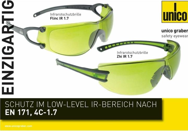 Image du produit Unico Lunettes de protection Zhi IR 1.7 Green