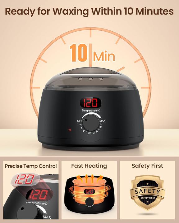 Actual product image NoName Haarentfernungs-Set mit Wachswärmer (4 x, 400 g)