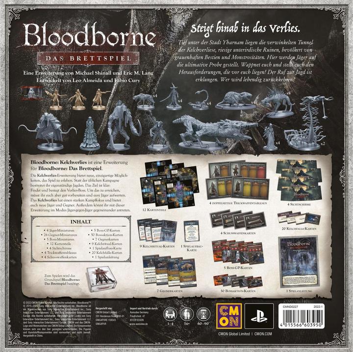 Immagine prodotto Cmon Bloodborne: Il Gioco da Tavolo - Chalice Dungeon, per 1-4 giocatori, da 14 anni (espansione DE) (Tedesco)