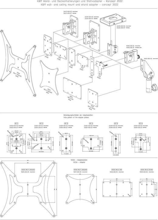 Image du produit K&M 24471 (1 pièce, Installation murale, Pivotant)