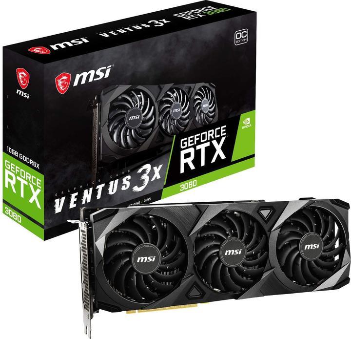 Actual product image MSI GeForce RTX 3080 VENTUS 3X 10G OC (10 GB)