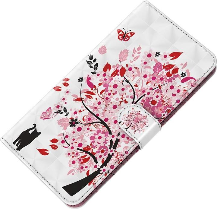 Actual product image Ueli Express iPhone 13 Pro Max book case Case with card holder Flower tree (Apple iPhone 13 Pro Max)