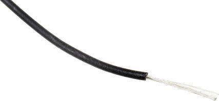 Produktbild RS PRO UL11028 Hook-up wire 26AWG Black 100m (100 m)