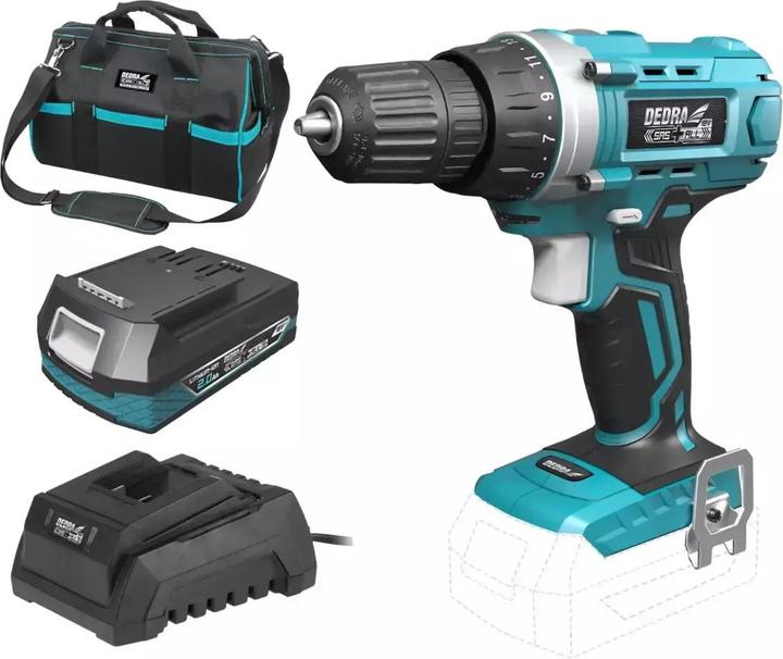 Produktbild Dedra DED7010 drill with 18 V 1 x 2 Ah battery (Akkubetrieb)