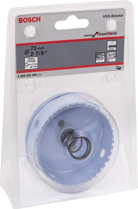 Image du produit Bosch Professional Zubehör Scie cloche Special Sheet Metal, 73 mm, 2 7/8 pouces (73 millimètres)