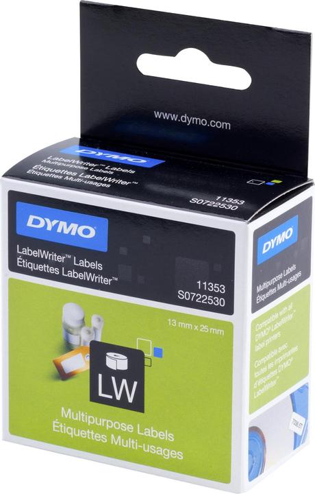 Actual product image Dymo S0722530 Multipurpose labels (13 mm)