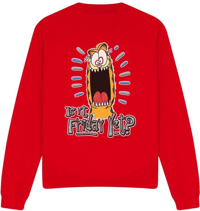 Actual product image Garfield Unisex Adult Friday Sweatshirt (L)