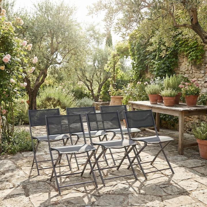 Produktbild VCM 6-tlg. Gartenstuhl Klappstuhl Sumila