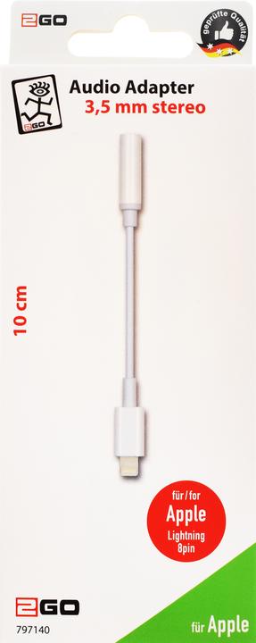 Actual product image 2GO 797140 Audio cable Lightning