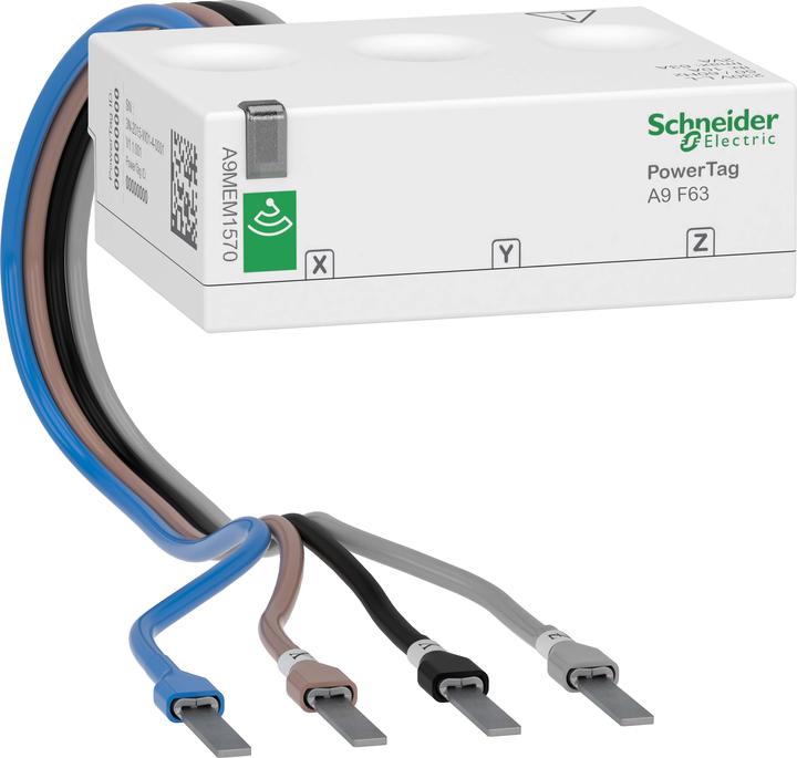 Actual product image Schneider Electric PowerTag Acti9 Flex 3P+N Upper and A9MEM1570