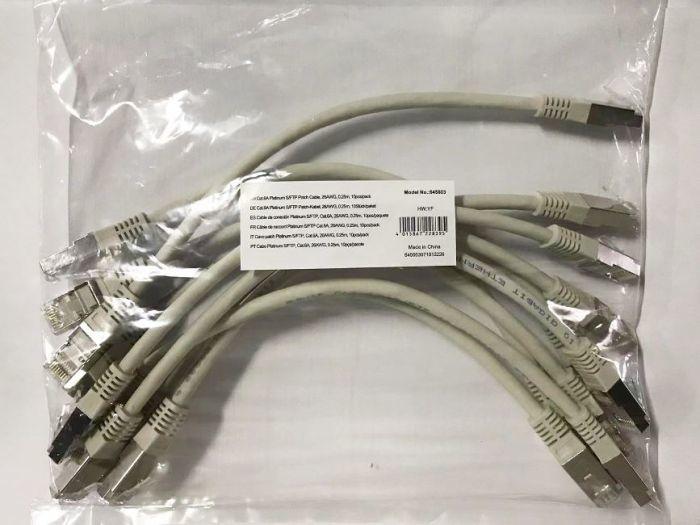 Actual product image equip Patch cable (S/FTP, CAT6a, 0.25 m)