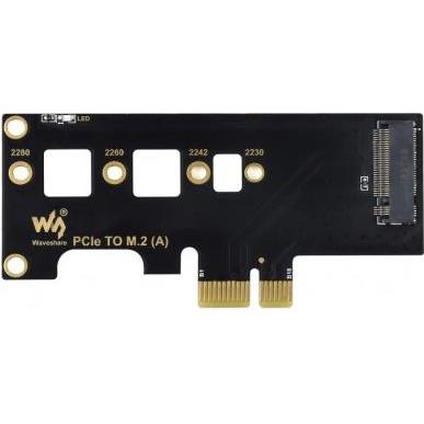 WaveShare Adattatore da PCIe a M.2 per Raspberry Pi Compute Module 4, Scheda + Kit di sviluppo