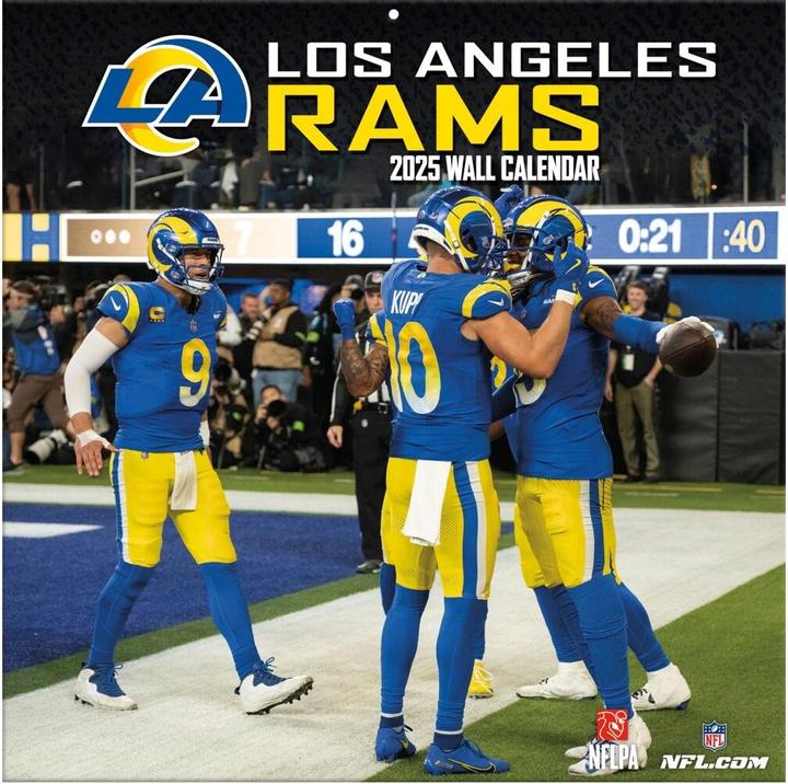 Image du produit NFL - Los Angeles Rams - Calendrier mural de l'équipe 30,5 x 30,5 cm 2025 (30,5 x 30,5 cm, Français, Italien, Espagnol, Allemand, Anglais)