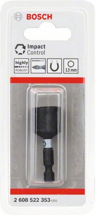 Productafbeelding Bosch Professional Zubehör Impact Control dopsleutel. 1-delig. 13 mm. 1/4 (13 mm)