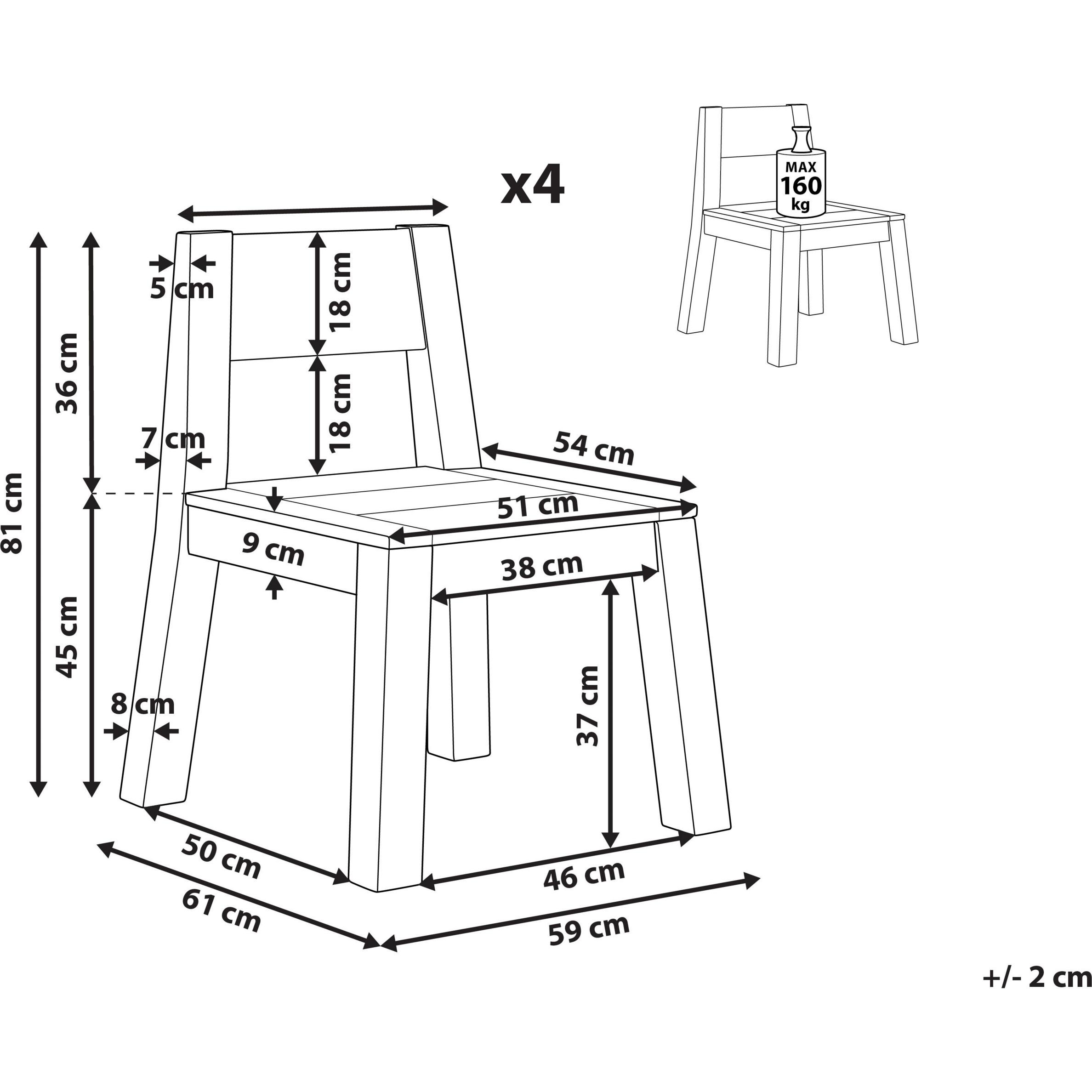Thumbnail - Beliani, Gartenstühle, Livorno