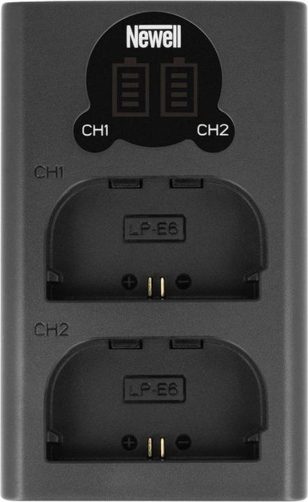 Immagine prodotto Newell Caricatore a doppio canale DL-USB-C e set di batterie LP-E6N per Canon (Caricabatterie per fotocamere)