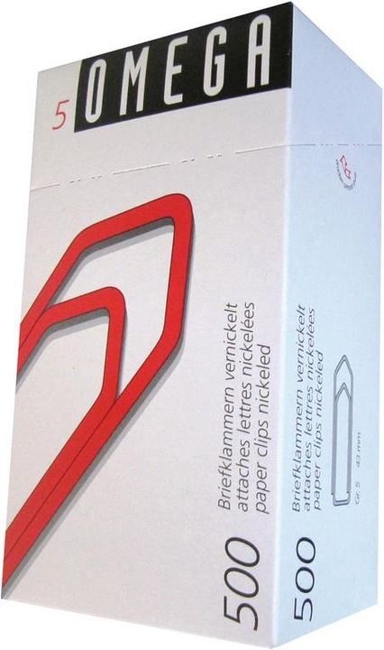 Actual product image Omega paperclips (500 x)