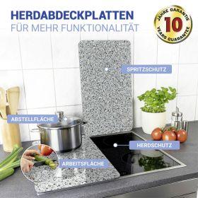 Image du produit Wenko Plaque de recouvrement en verre Universal Mod. Granit, set de 2 pièces pour tous les types de