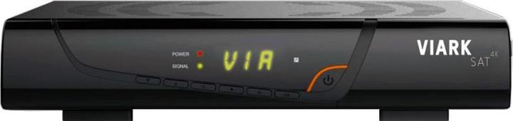 Viark Sat 4K UHD H,265 2160p DVB-S2X Multistream Receiver LAN WLAN Black (0.26 GB, DVB-S2)