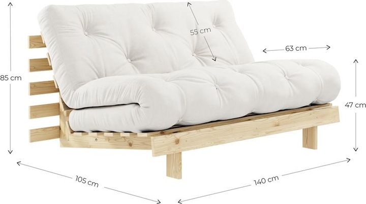 Produktbild Karup Design Roots 140 (Bettsofa, 2-Sitzer)