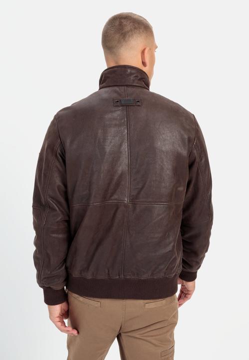 Immagine prodotto Camel Active Blouson in pelle con orlo in maglia (52)