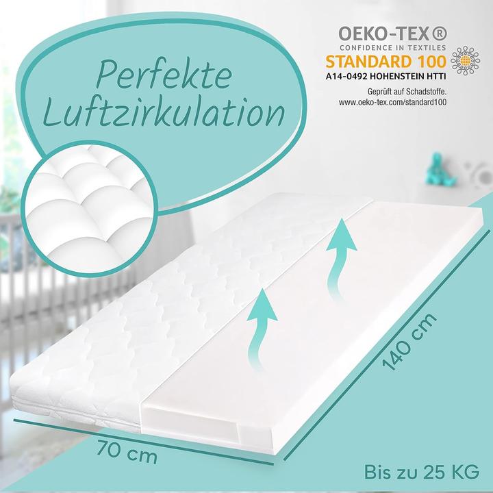 Sun garden Babymatratze, Kindermatratze (120 x 60 cm)