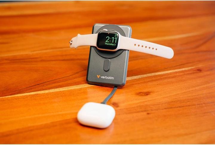 Produktbild Verbatim CnG 2C PB Wless 5000mAh Grey (5000 mAh, 20 W, 35.80 Wh)