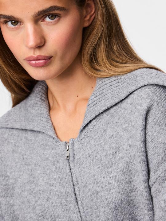 Actual product image Pieces Pcmalou Ls Zip Knit Cardigan Noos Bc (XL)