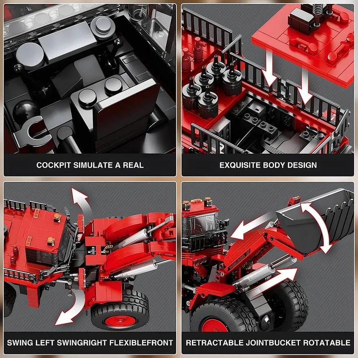 Produktbild ReoBrix Bulldozer rot