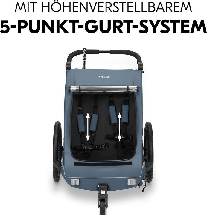 Produktbild Hauck 2in1 Fahrradanhänger Sparset Dryk Duo Plus