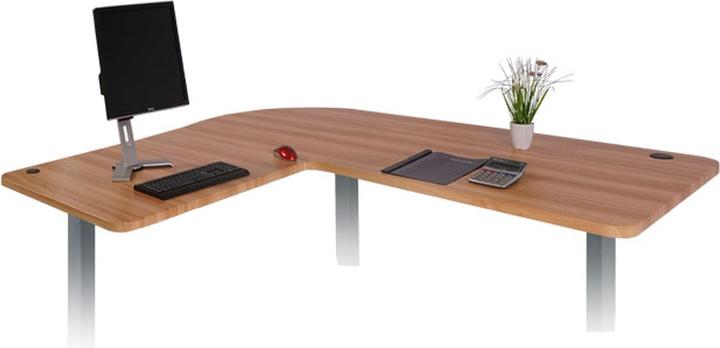 Actual product image Swisshandel24 Tabletop HWC-D40 for corner desk, desk top, 90° oak colour (177.50 x 177.50 cm)