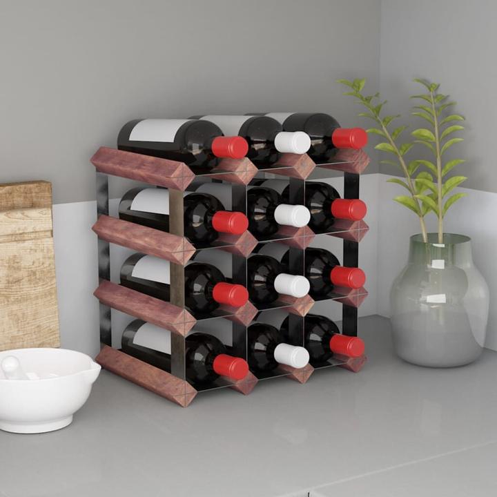 Image du produit VidaXL Weinregal (32,5 x 22,5 x 32,5 cm, 12 Fl.)