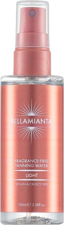 Bellamianta Fragrance Free Tanning Water Light 100 ml (Self tanning spray, 100 ml)