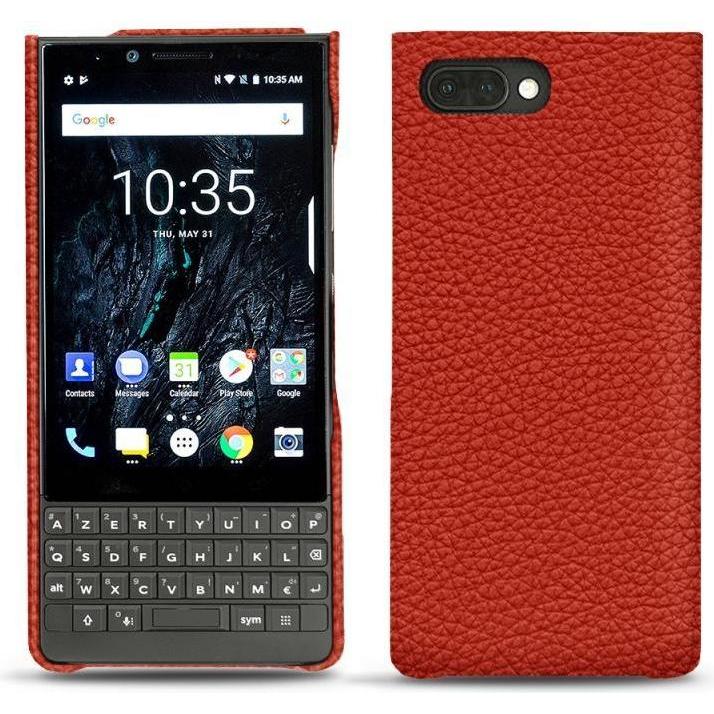 Noreve Lederschutzhülle (Blackberry KEY2), Smartphone Hülle, Orange