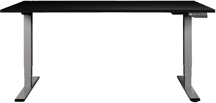 Produktbild Contini höhenverstellbarer Bürotisch 180 x 80 cm schwarz / Gestell grau