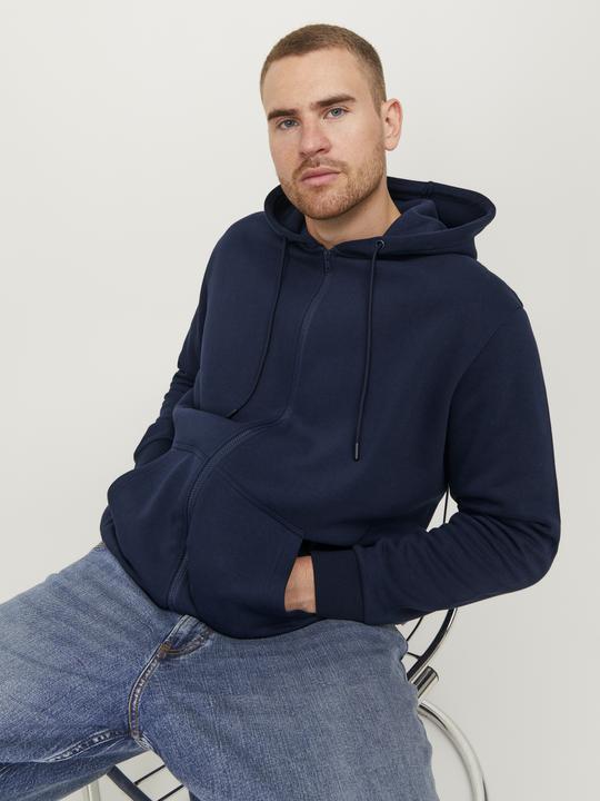 Produktbild Jack & Jones Plus Size Einfarbig Kapuzenpullover mit Reissverschluss Kapuzenpullover mit Reissverschluss (XXL)