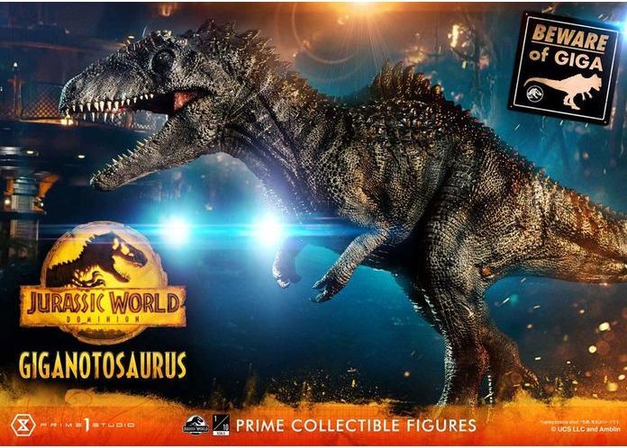 Actual product image Hot Toys JURASSIC WORLD DOMINION - Giganotosaurus - Statuette 48cm