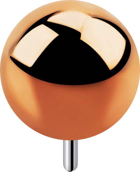 Image du produit Star Piercing Boule Threadless or rose (Titane, sans laiton)