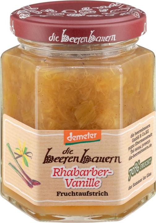 Die Beerenbauern Rhabarber-Vanille Fruchtaufstrich (200 g)