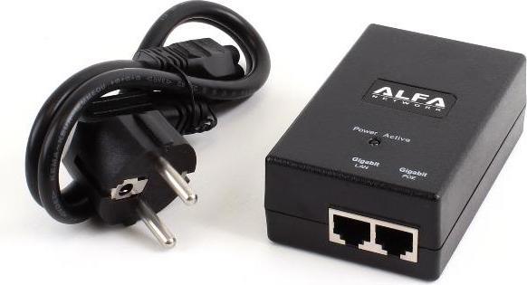 Immagine prodotto Alfa Network APOE48V-1G-EU - Adattatore PoE passivo 48 V, spina UE